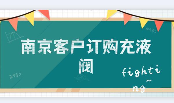 南京客户订购充液阀